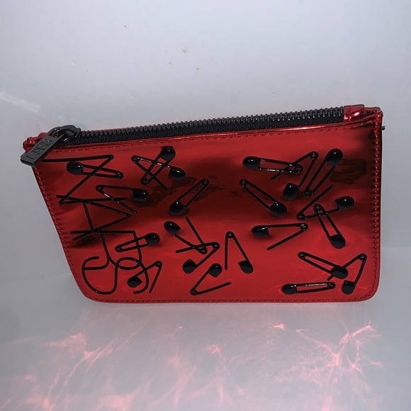 NARS Riot Red Metallic Safety Pin Pouch - Picture 2 of 12